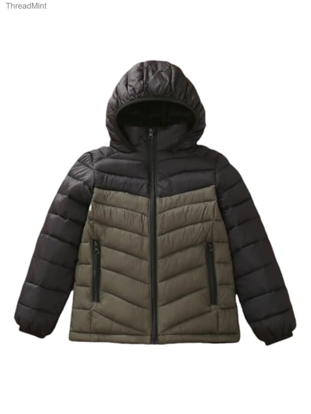Boys Quilted Puffer Jacket Lightweight Waterproof Winter Coat